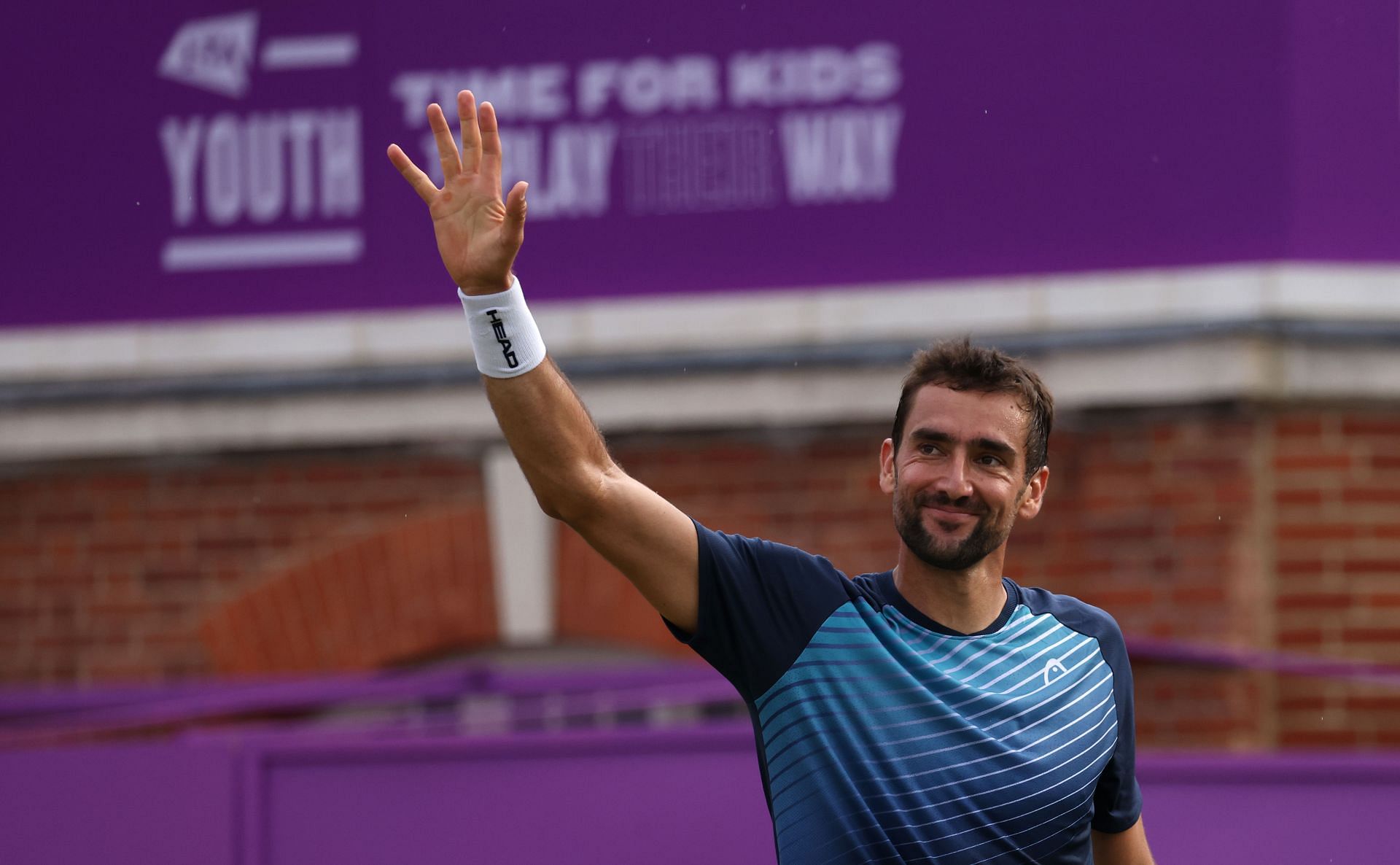 Marin Cilic at the 2021 Cinch Championships - Day 3