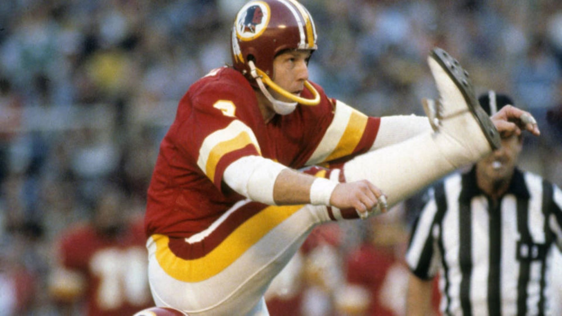 The 1982 MVP in his Redskins uniform