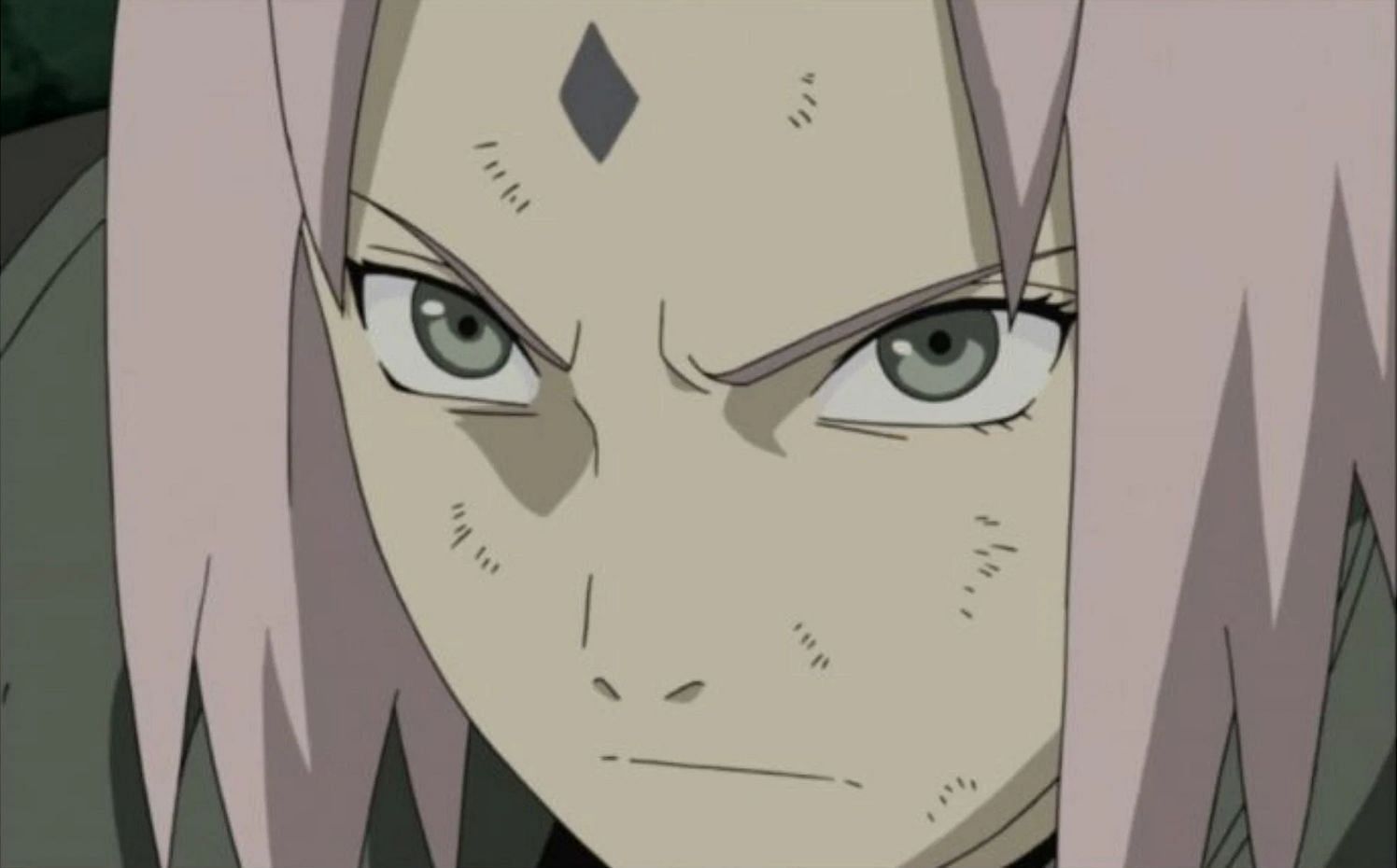 Sakura Haruno as shown in the anime (Image via Naruto)