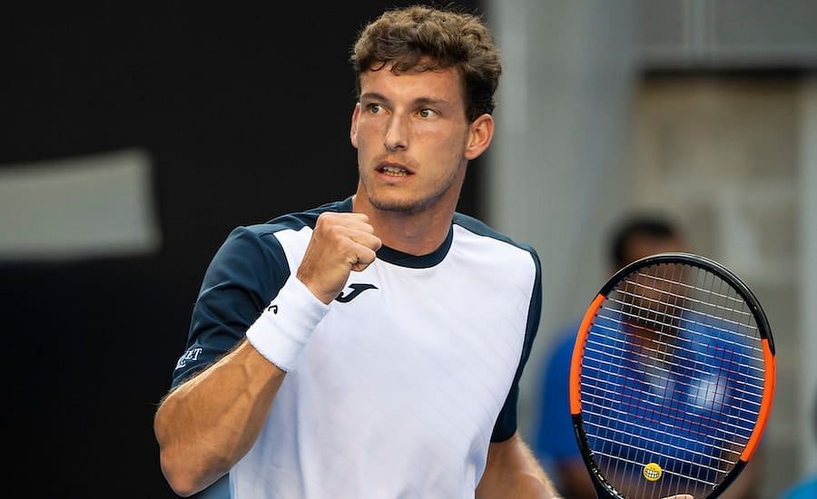 Pablo Carreno Busta had difficulty dealing with his opponent&#039;s powerful serve and groundstrokes