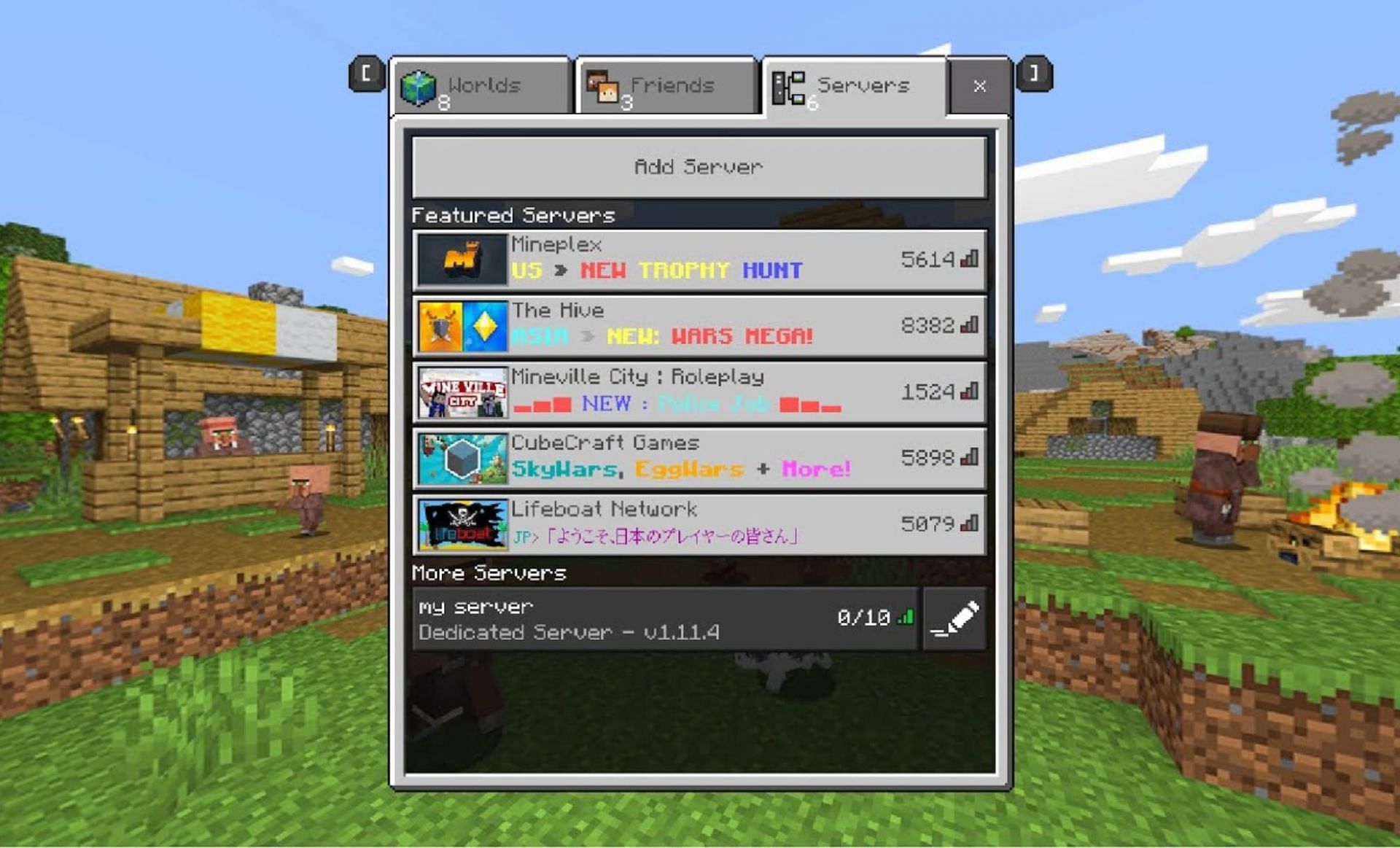 How to join a Minecraft 1.19 server on PS4