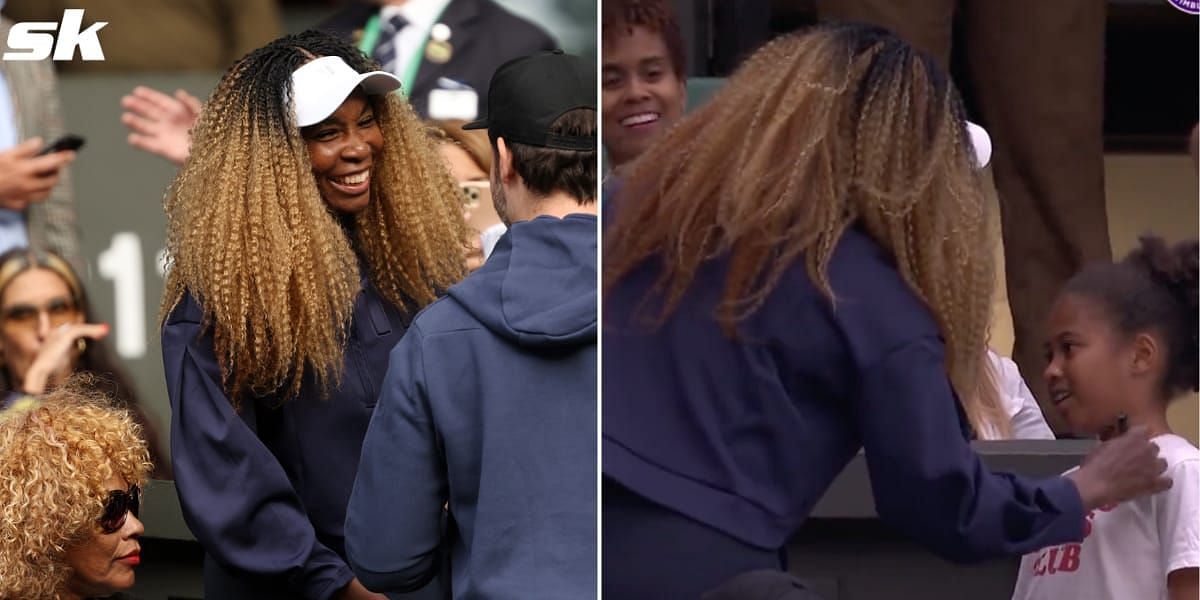 Venus Williams obliged a young fan at Wimbledon with an autograph and a photograph.