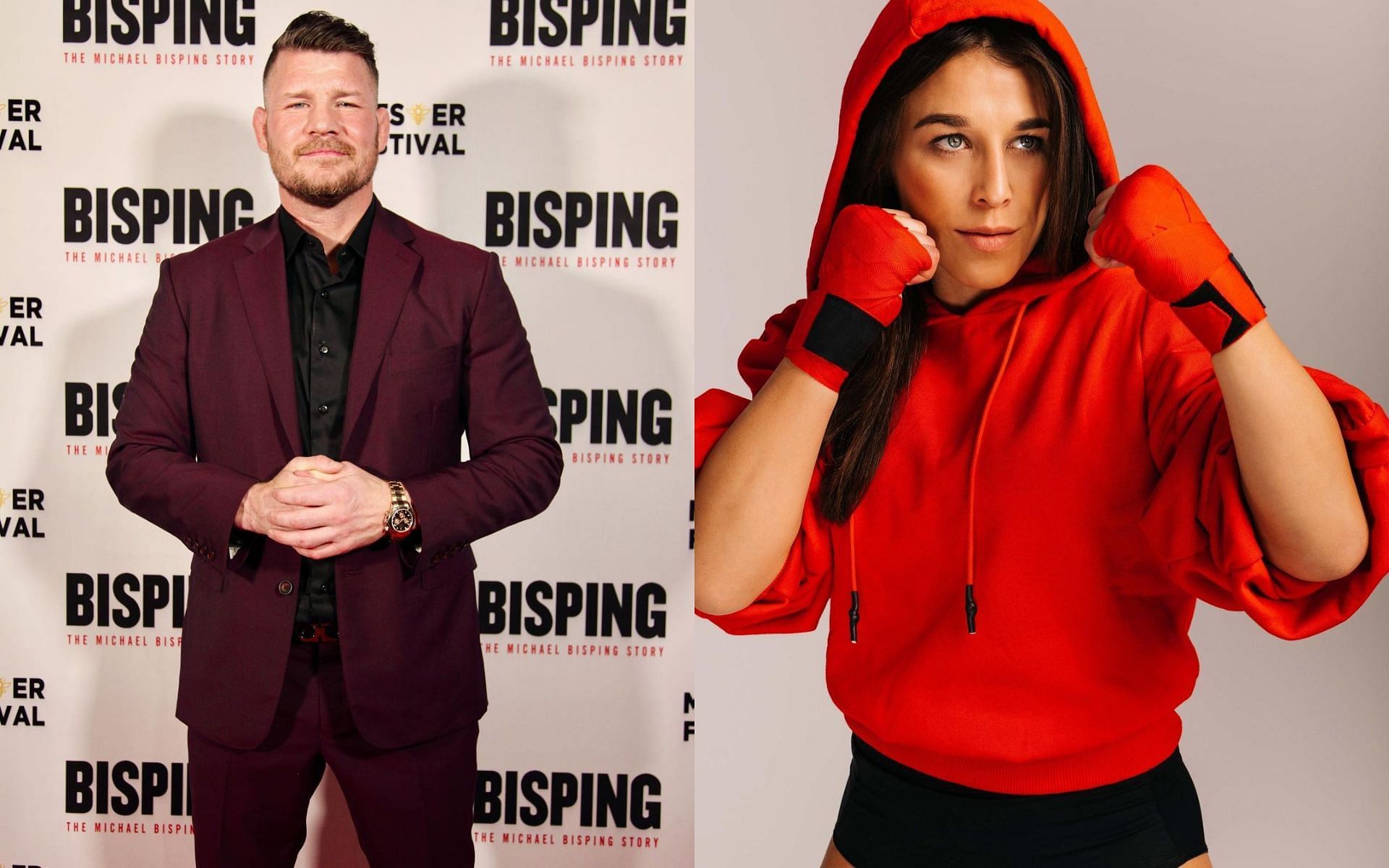 Michael Bisping (left), Joanna Jedrzejczyk (right) [Images courtesy: @mikebisping and @joannajedrzejczyk via Instagram]