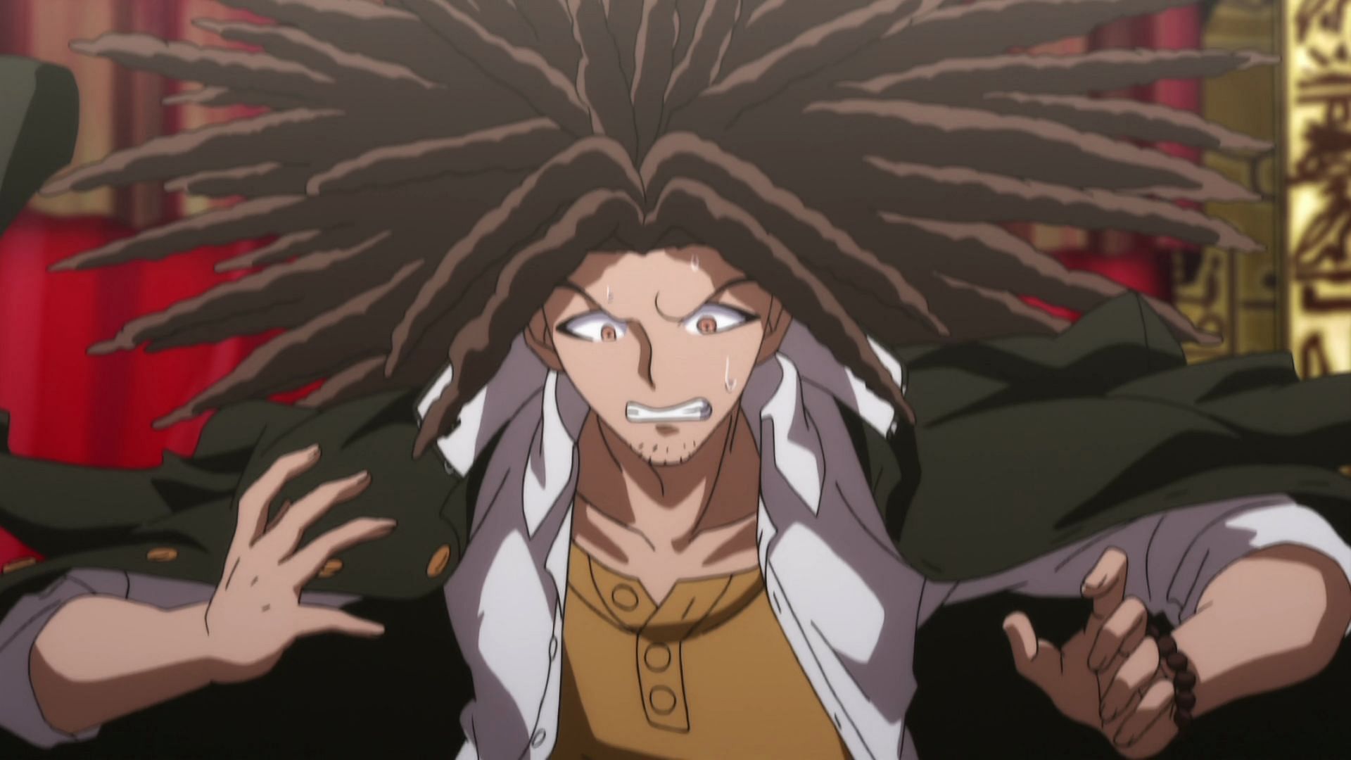 Maybe Hagakure cannot predict where his brush is (Image via Kazutaka Kodaka, Danganronpa)