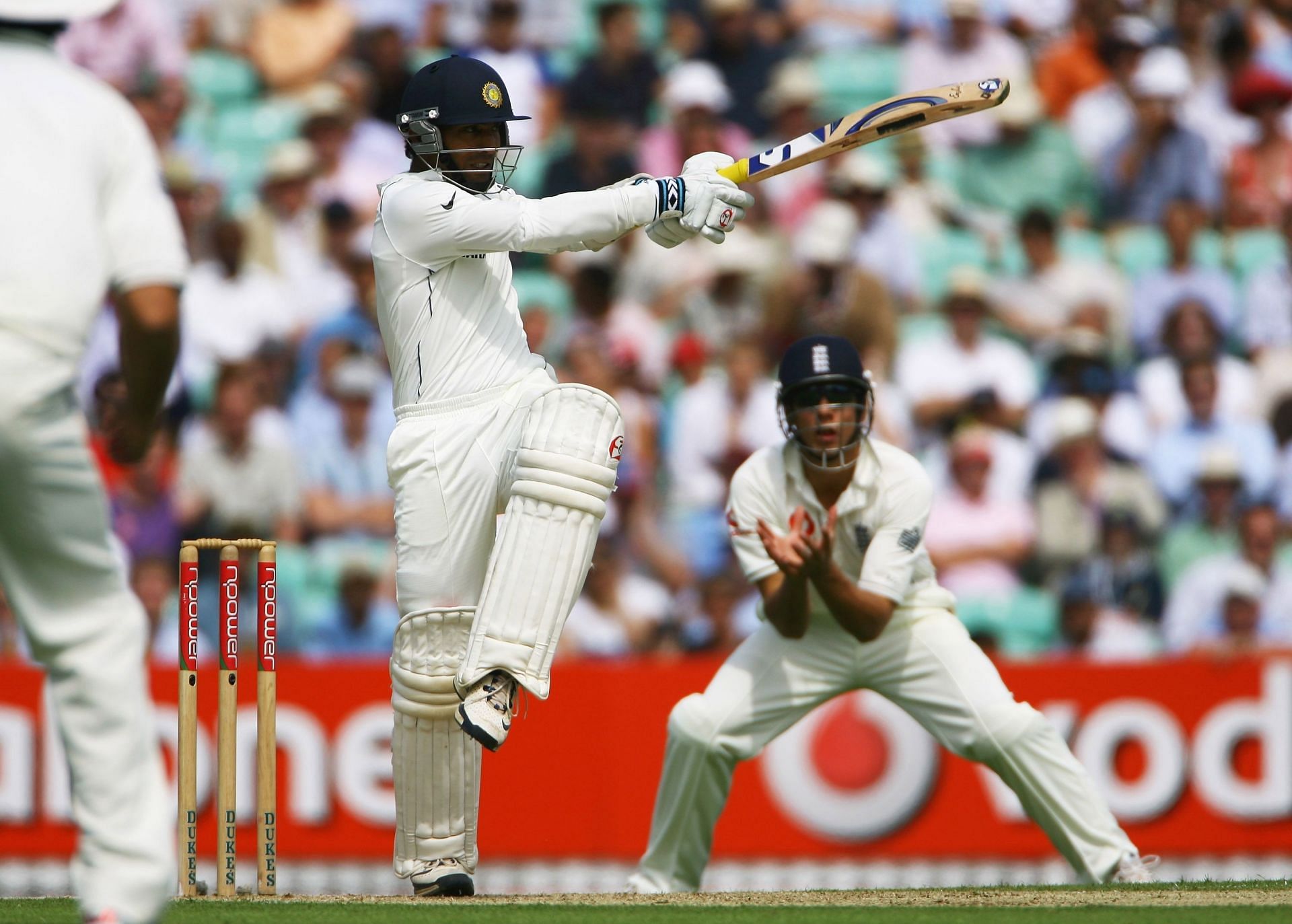 The Indian keeper-batter flourished on the Test tour of England in 2007. Pic: Getty Images