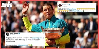 "We are lucky to witness his greatness" - Sachin Tendulkar, David de Gea and others react to Rafael Nadal's French Open triumph