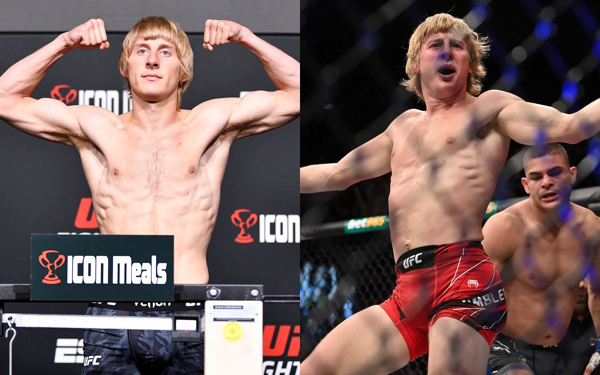 Paddy &#039;The Baddy&#039; Pimblett (left and right)