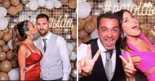 Best Images: Lionel Messi, Antonella, Xavi and Barcelona stars spotted enjoying Jordi Alba's wedding