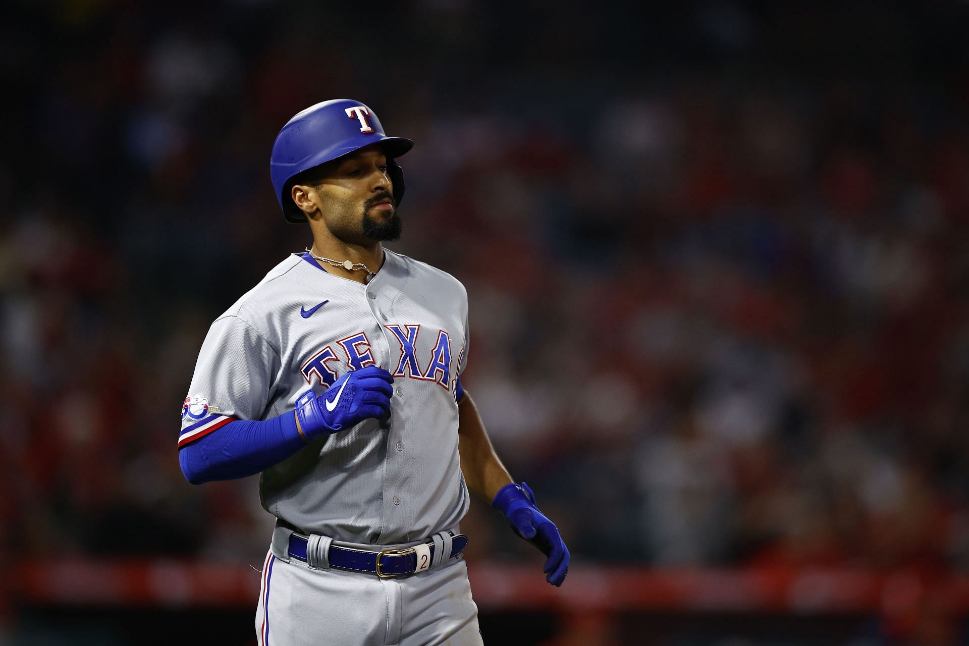 Texas Rangers infielder Marcus Semien cost his team a run with some poor fielding in the bottom of the seventh inning against the Cleveland Guardians on Tuesday