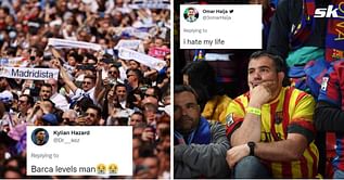 “I hate my life”, “Retirement FC” – Barcelona and Real Madrid fans react hilariously to update involving Camp Nou star