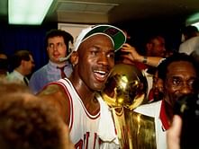 Video: Michael Jordan pulls out the iconic 'shrug' gesture against Portland Trail Blazers in NBA Finals in the midst of a 35-point first half, 30 years ago today