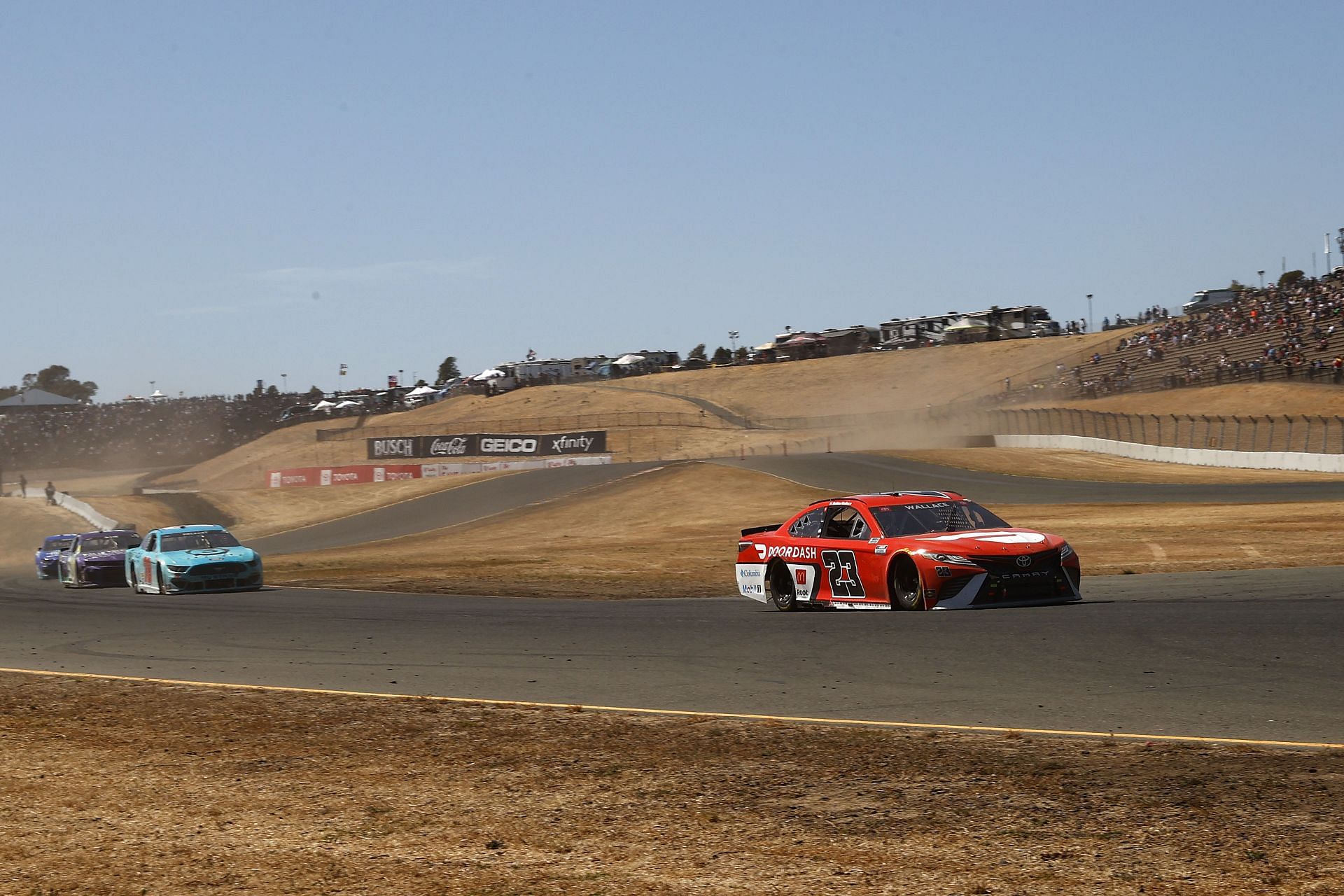 Bubba Wallace Jr. drives during the NASCAR Cup Series Toyota/Save Mart 350 at Sonoma Raceway (Photo by Maddie Meyer/Getty Images)