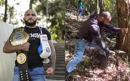 Watch: Incredible power: John Lineker snaps tree branch with his bare fist