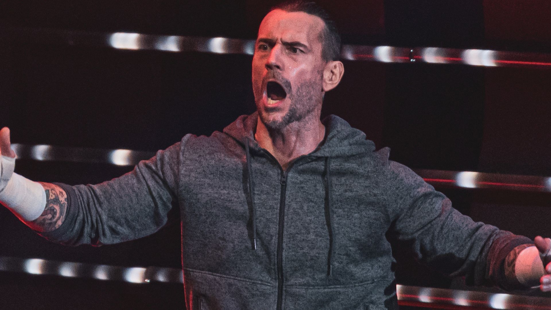 CM Punk making his entrance at an AEW event in 2022 (credit: Jay Lee Photography)