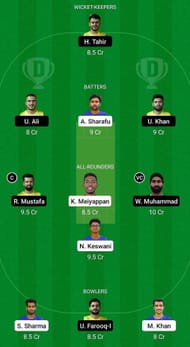 EMB vs FUJ Fantasy Suggestion Team 1