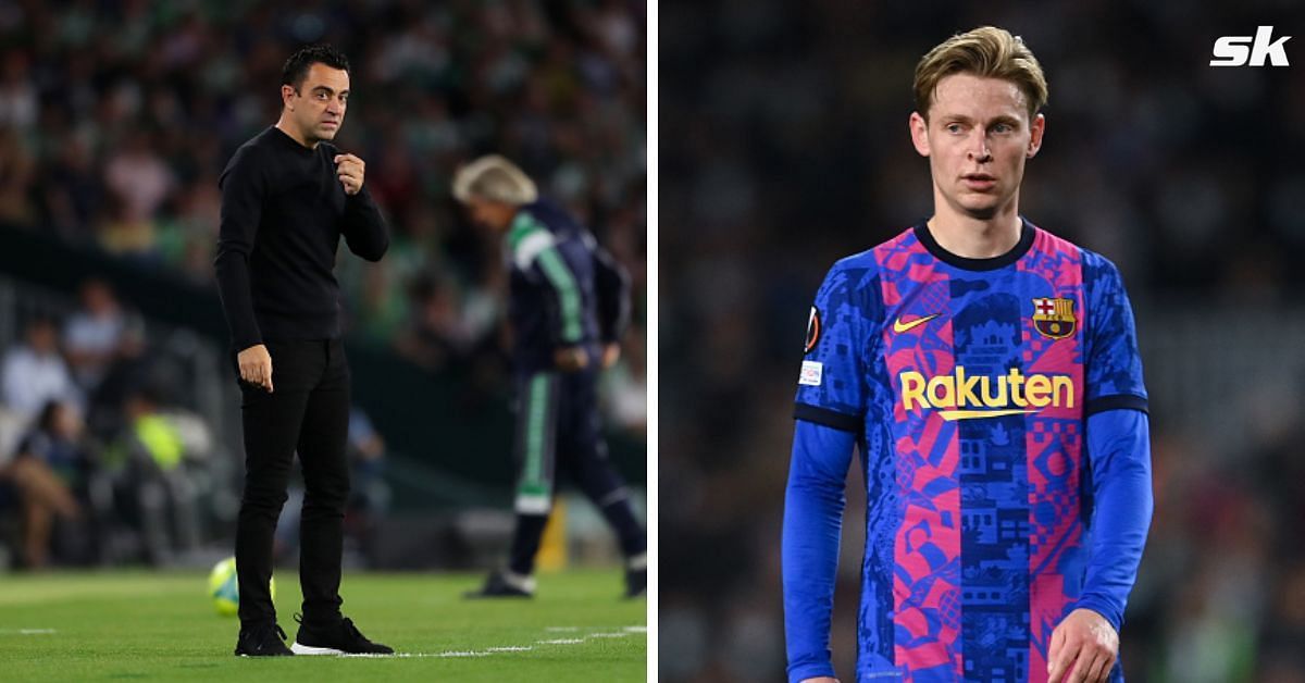 Barcelona boss Xavi will approve the sale of Frenkie de Jong only if the club signs Manchester City star