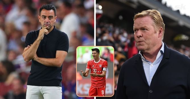 "Barcelona lives in the past" - Ronald Koeman takes a dig at Xavi's 4-3-3 system and says he has 'serious doubts' about Lewandowski signing