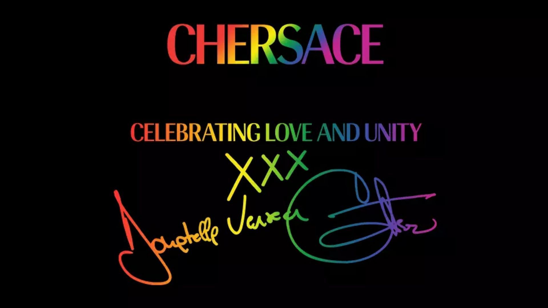 Cher x Versace&#039;s Chersace collab (Image via Versace)