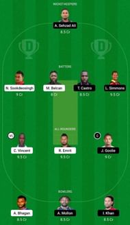 BLD vs SPK Dream11 Fantasy Suggestion #1 - Trinidad T10 Blast.