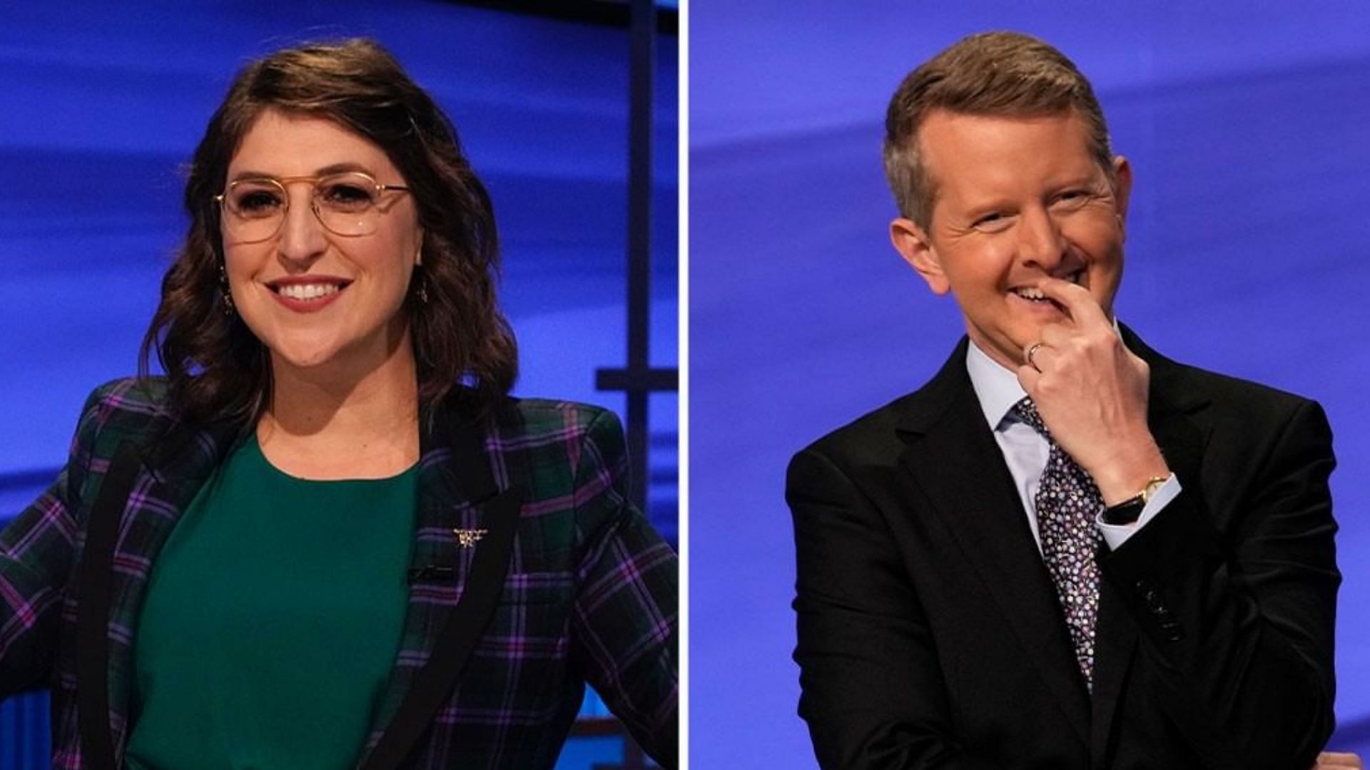 Mayim Bialik and Ken Jennings are currently sharing hosting duties on Jeopardy! (Image via jeopardy/ Instagram)