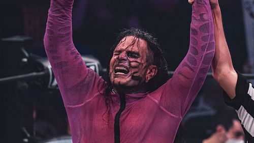 Jeff Hardy at an AEW Dynamite event in 2022