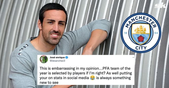 "This is embarrassing" - Former Liverpool star Jose Enrique mocks Manchester City star for posting stats after missing out on PFA team of the year
