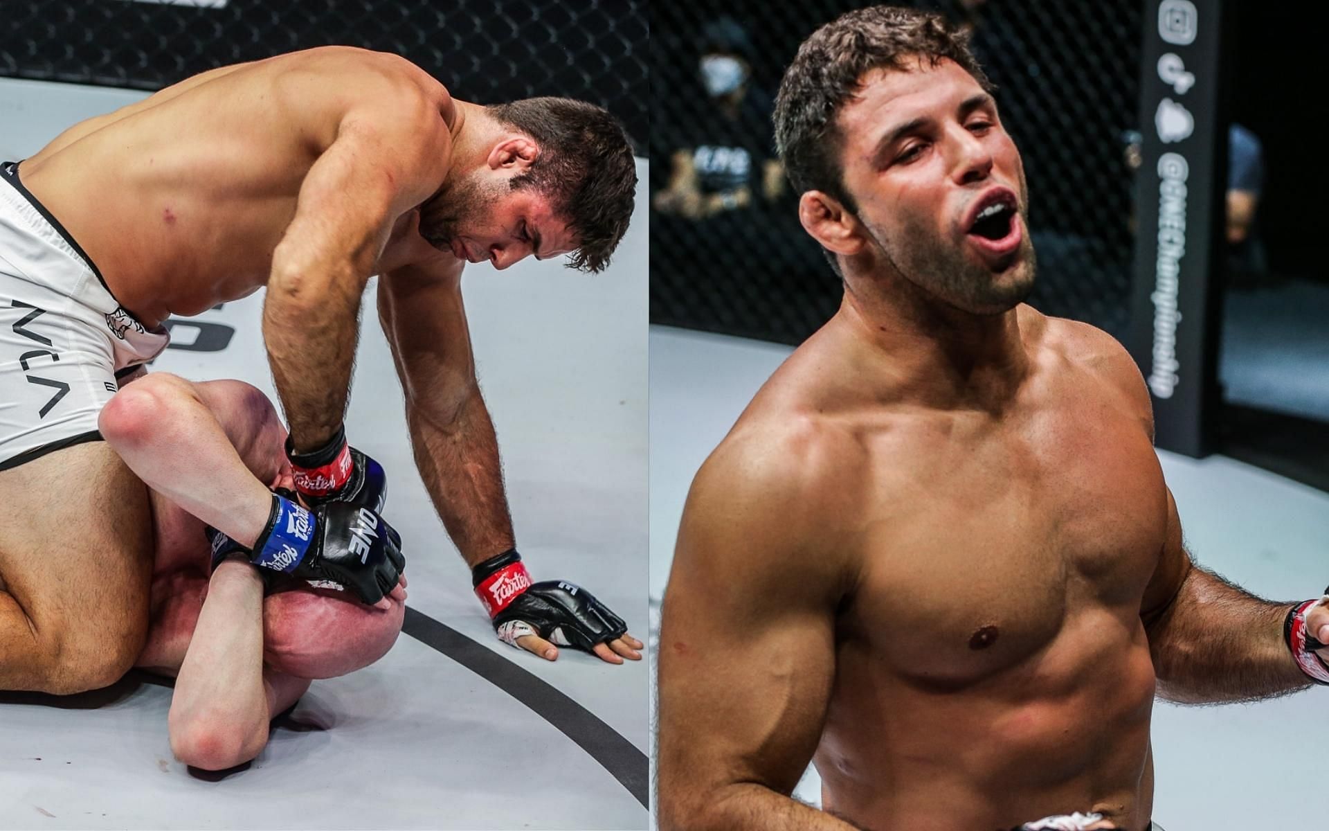 Marcus &#039;Buchecha&#039; Almeida showed off his ground-and-pound at ONE 158. (Images courtesy of ONE Championship)