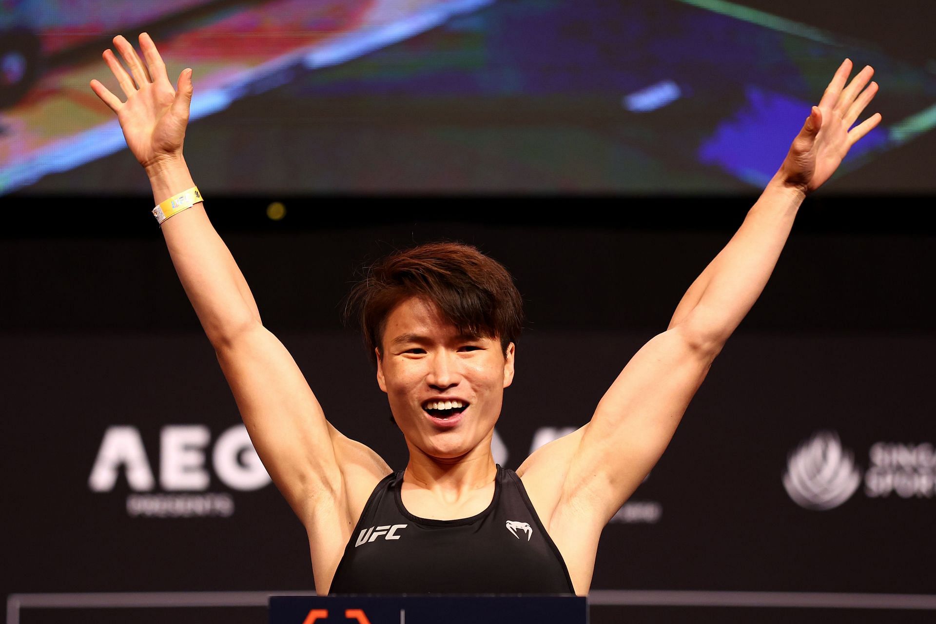Zhang is currently the no. 2 ranked fighter at strawweight