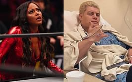 Brandi Rhodes and the WWE Universe react to Cody Rhodes getting injured before Hell in a Cell