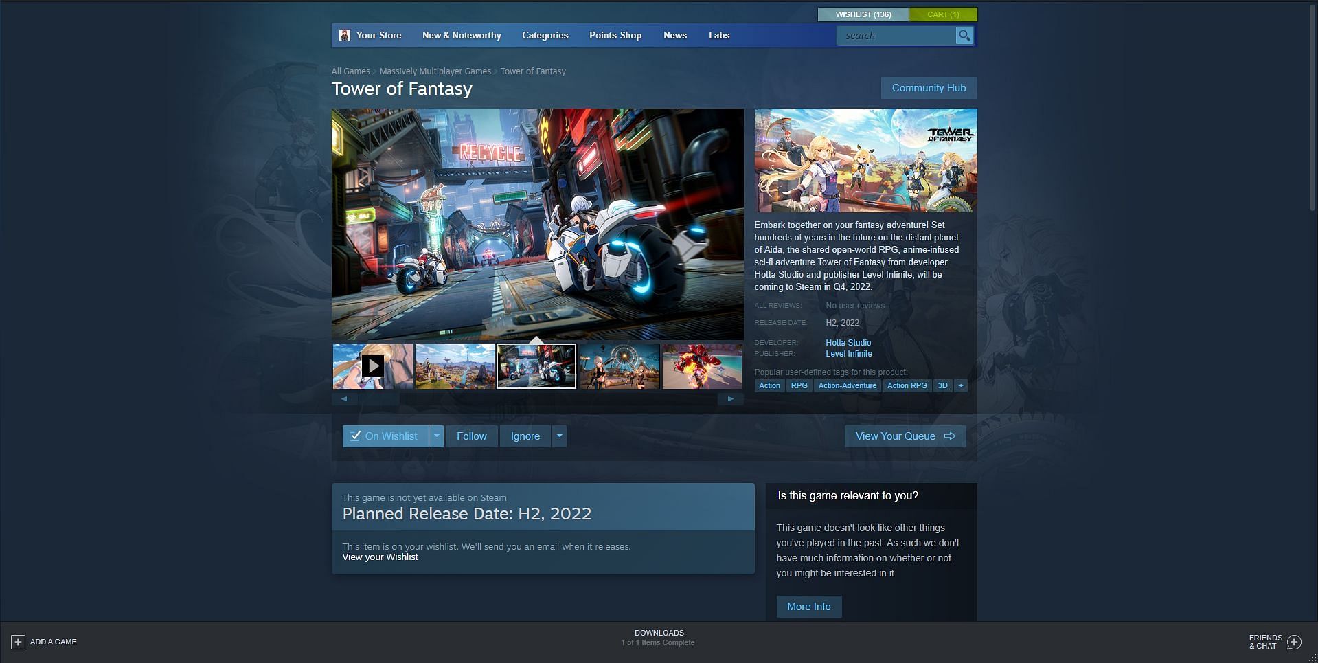 The global version is available on PC for wishlist (Image via Steam)