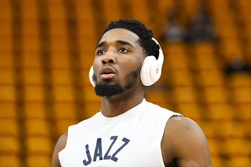 Utah Jazz star Donovan Mitchell showed up for batting practice at Citi Field today.