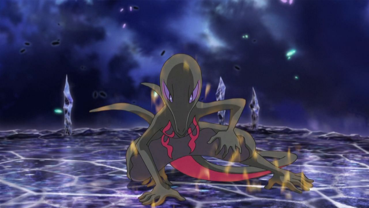 Salazzle as it appears in the anime (Image via The Pokemon Company)