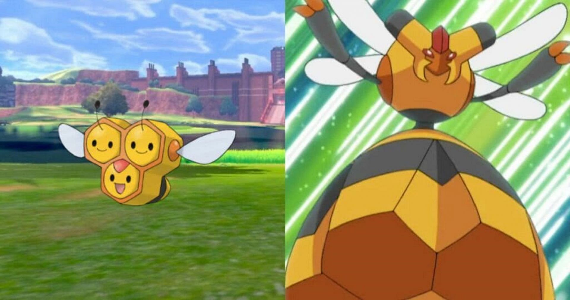 Vespiquen evolves from Combee (Image via The Pokemon Company)