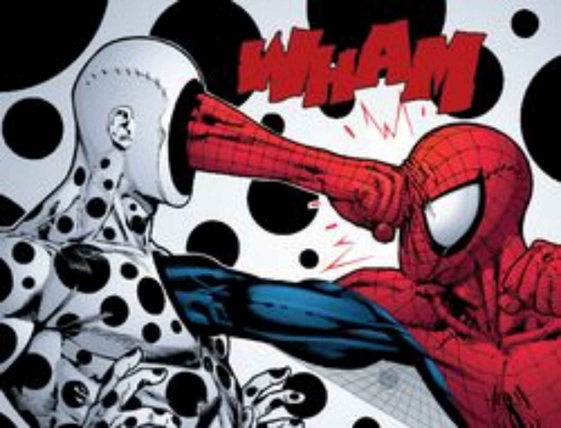 The Spot taking on Spider-Man (Image via Marvel Comics)