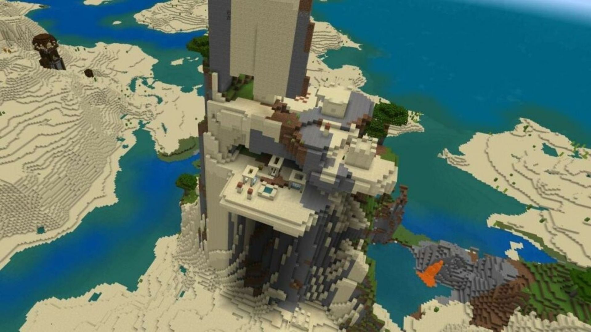 This village&#039;s generation defies belief (Image via Mojang)