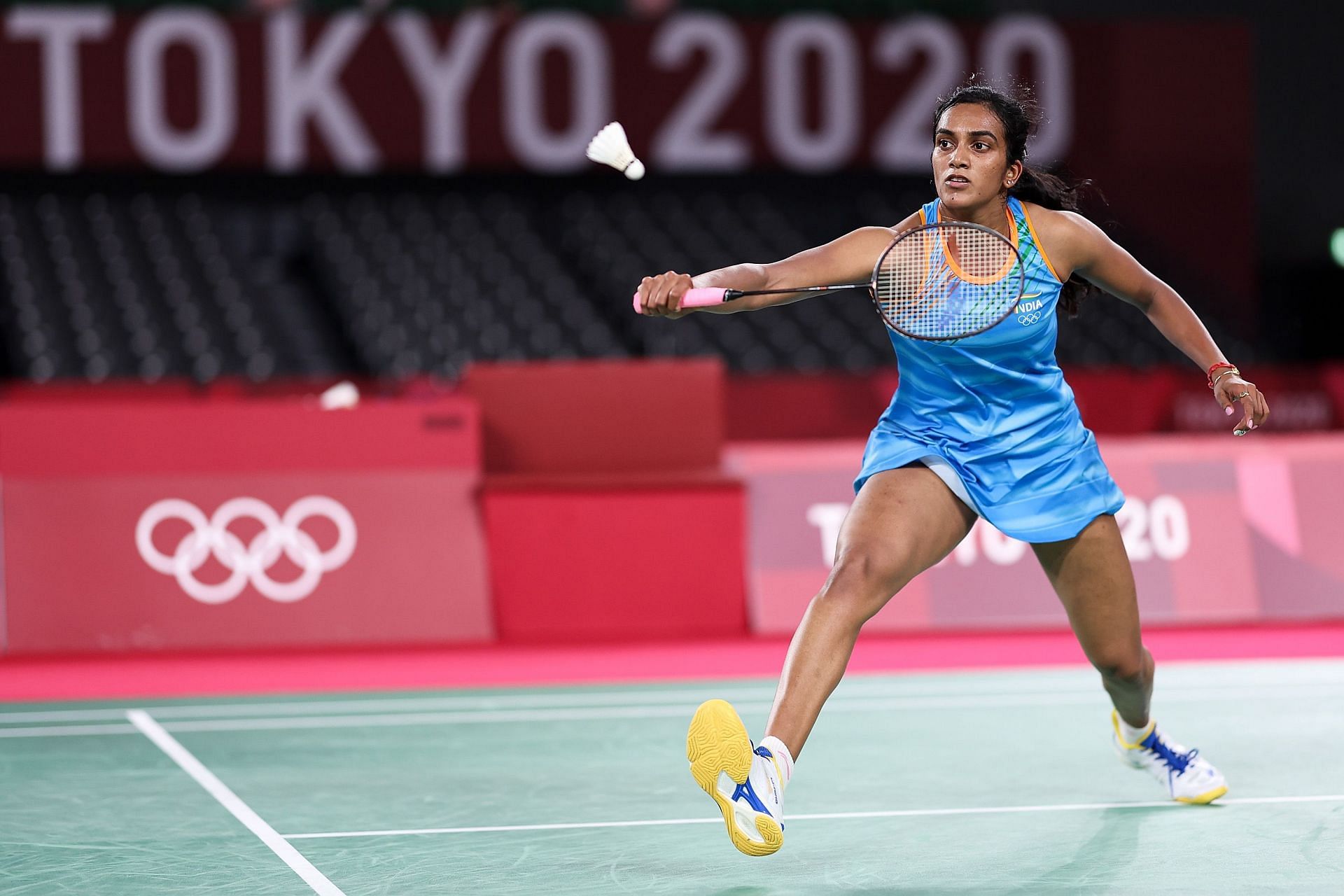 India&#039;s PV Sindhu at the Tokyo Olympics. (PC: Getty Images)