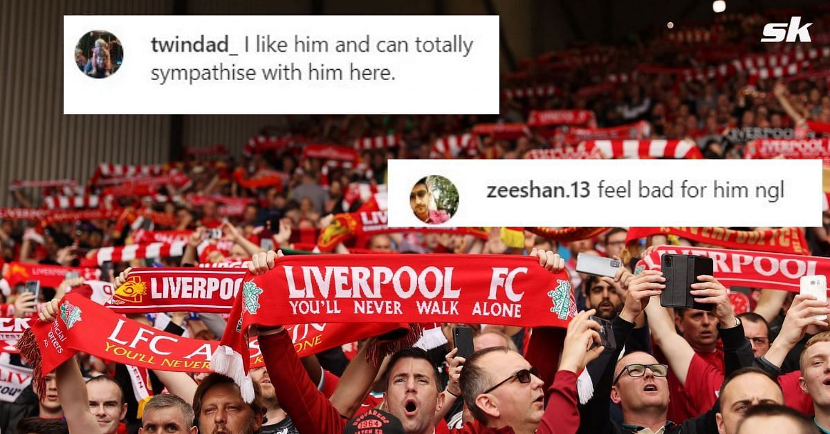 Reds supporters on Instagram sympathized with their star forward.