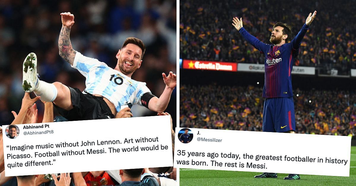 Twitter celebrates the birthday of Lionel Messi, born on June 24, 1987.