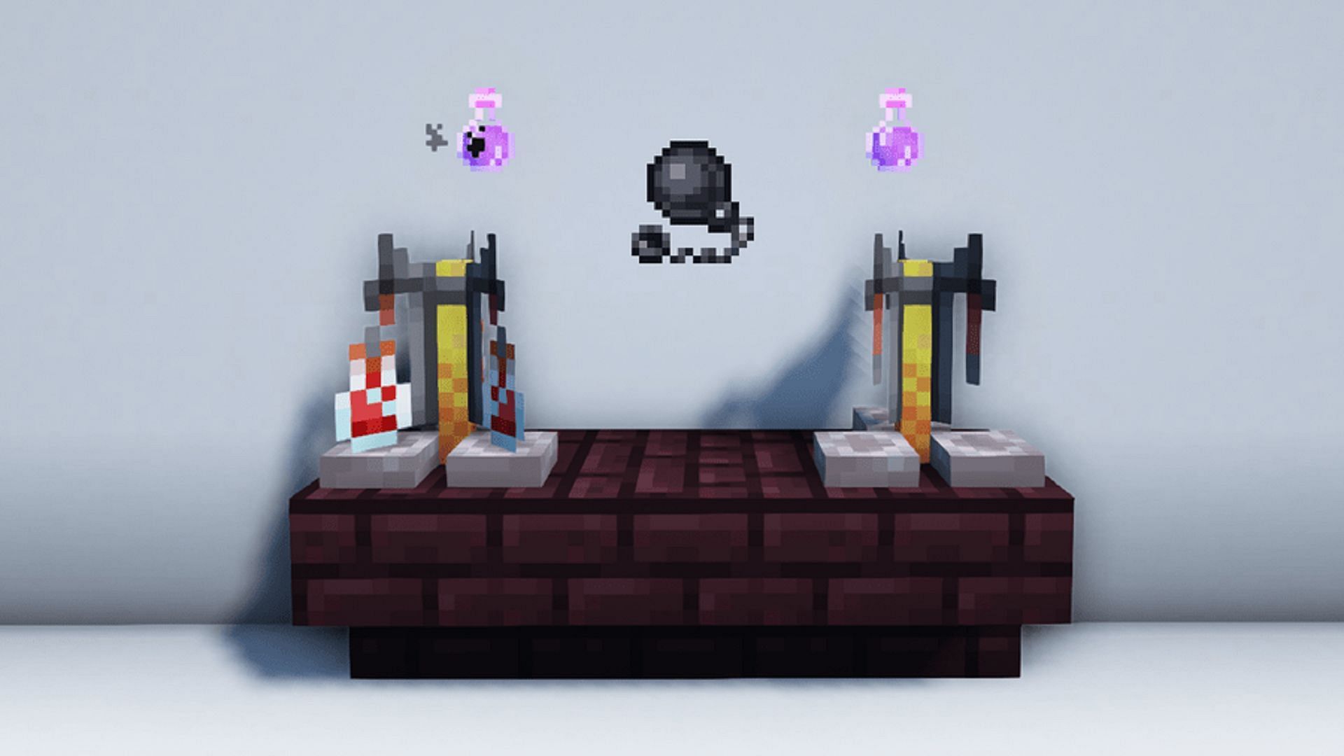 Potions of slowness paired with their status icon (Image via Mojang)