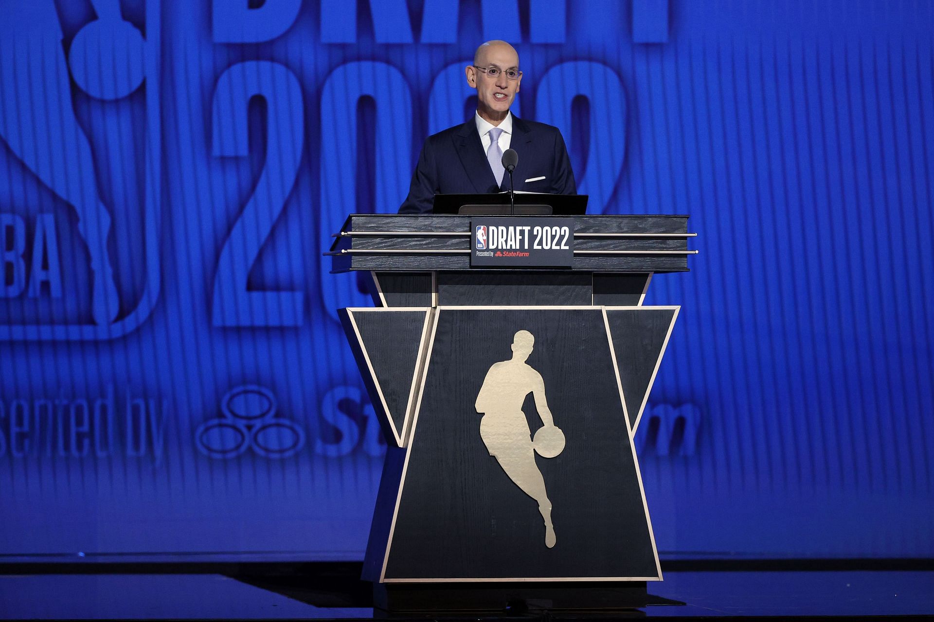 NBA comissioner Adam Silver at the 2022 NBA draft