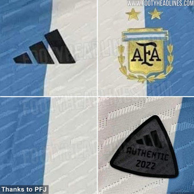 Argentina 2022 World Cup Home Kit Released - Footy Headlines