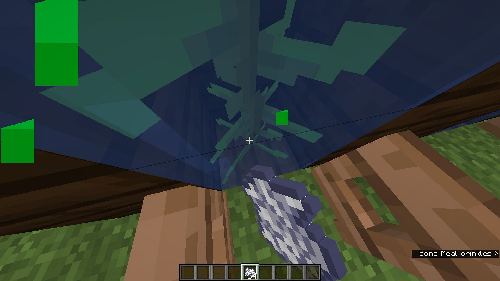 The kelp plant needs to reach the top (Image via Minecraft)