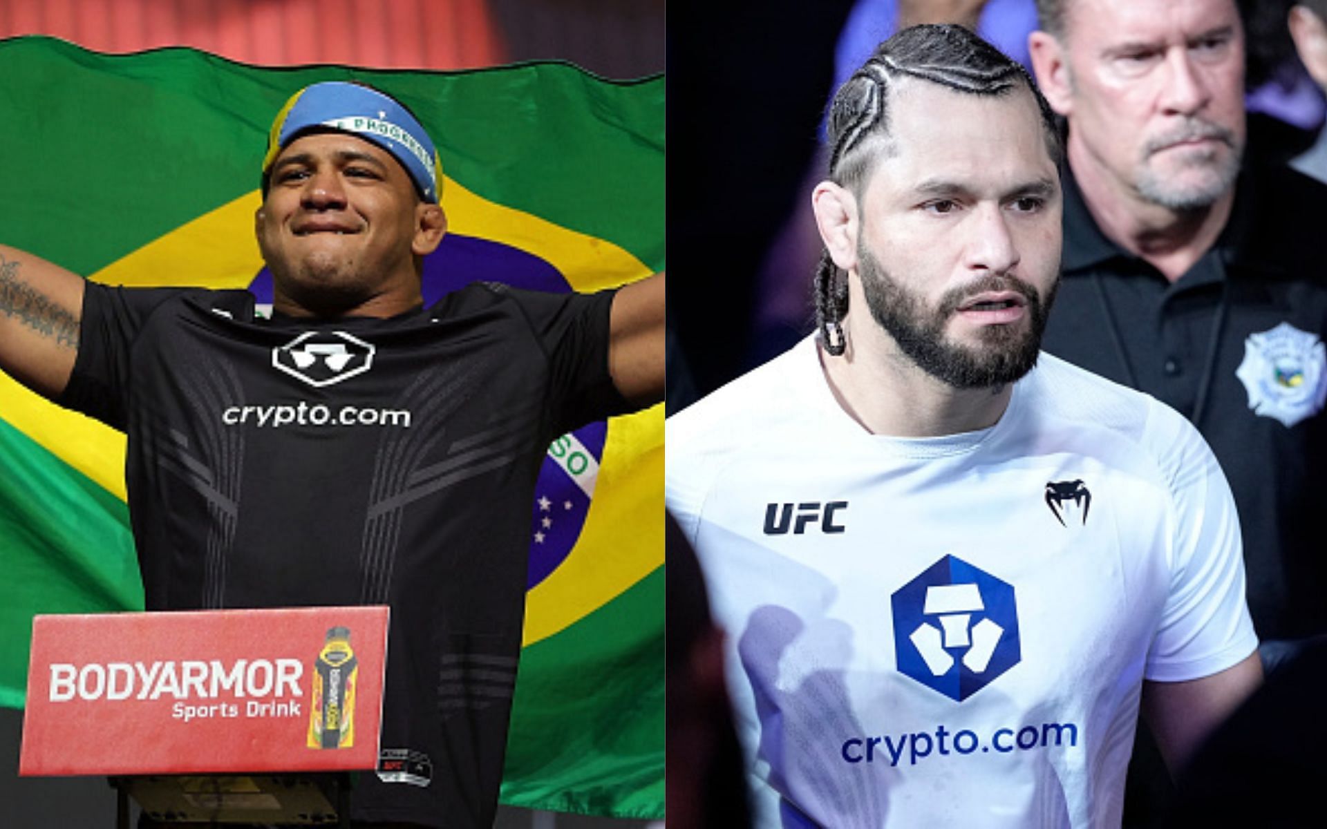 Gilbert Burns (left) and Jorge Masvidal (right) (Images via Getty)