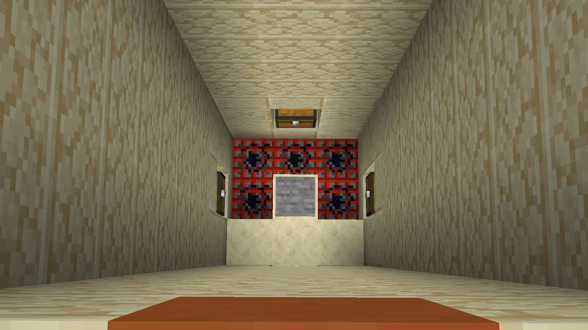 Desert temple chest room has TNT below it (Image via Minecraft)