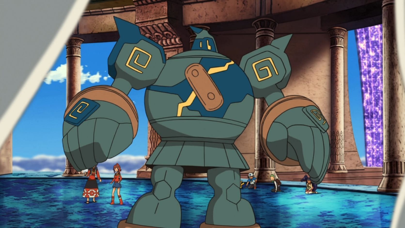 Golurk is another encounter trainers can get through this habitat (Image via The Pokemon Company)