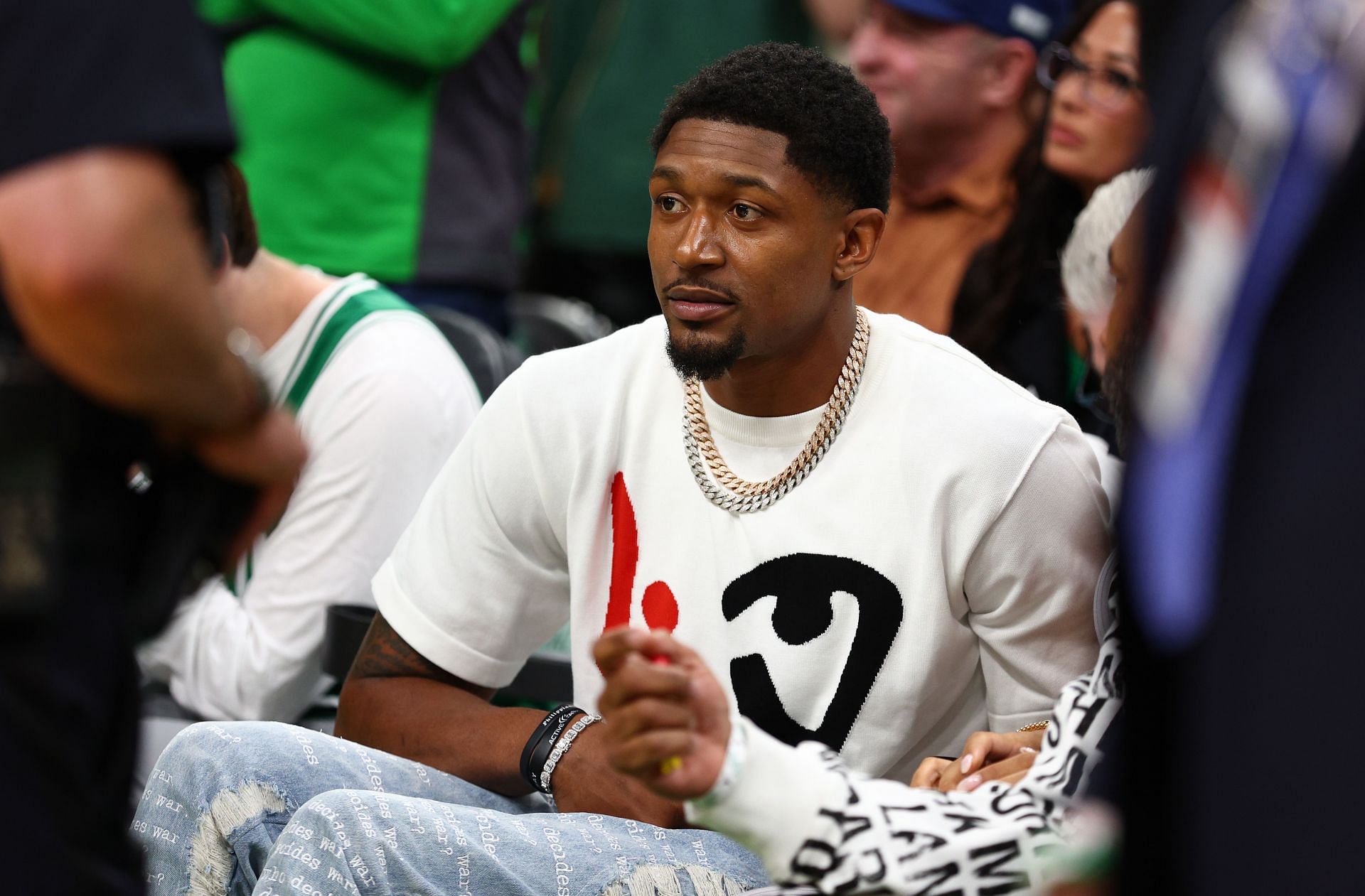 Bradley Beal spotted courtside at the 2022 NBA Finals, Game 4