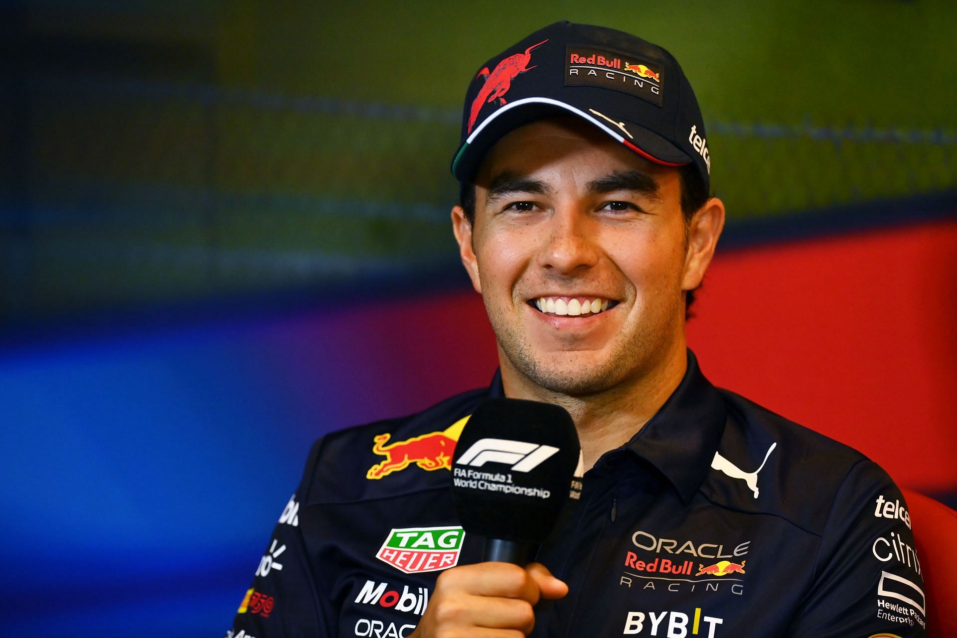 Sergio Perez at F1 Grand Prix of Azerbaijan - Practice