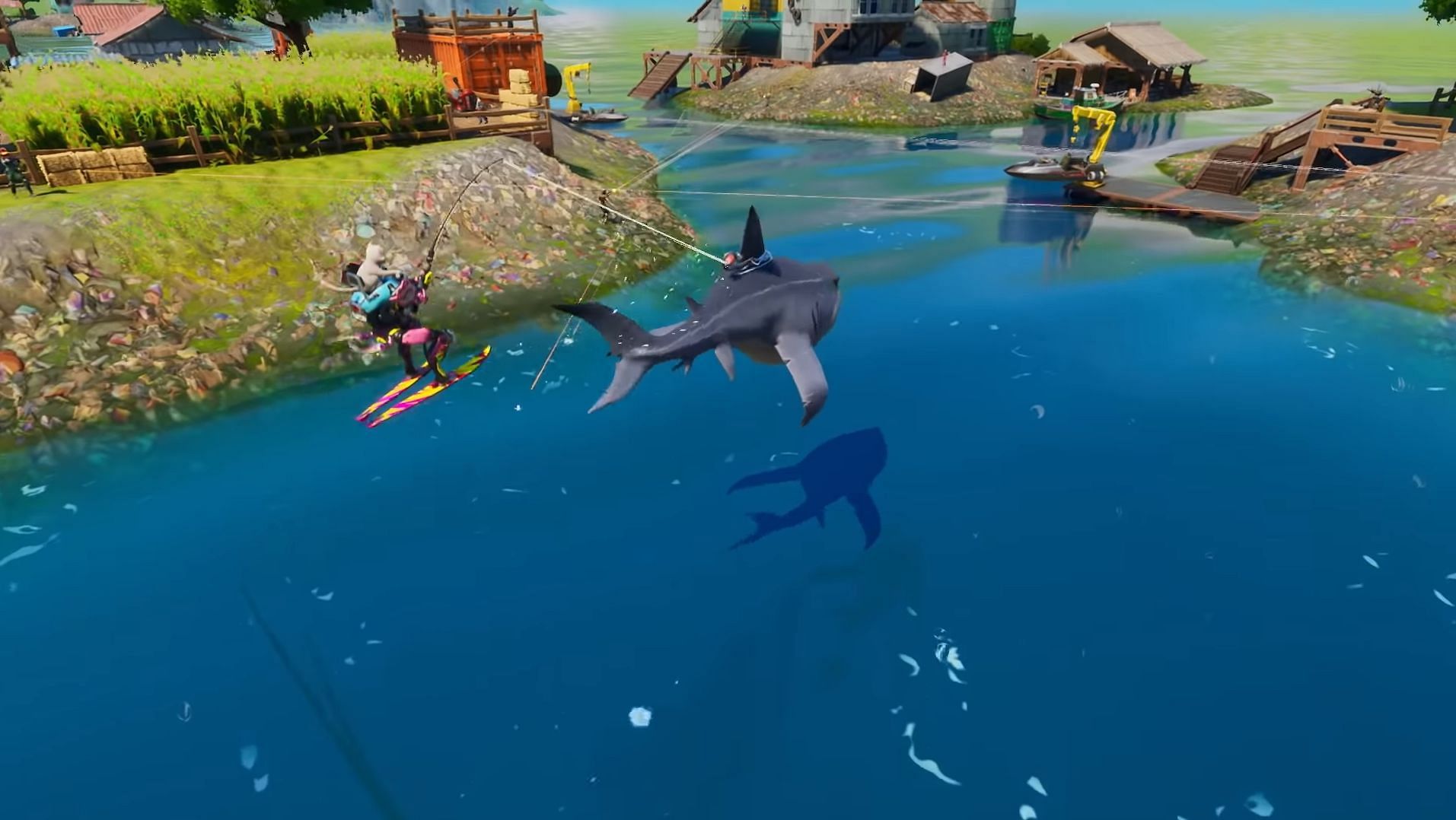 Sharks were a great addition (Image via Epic Games)