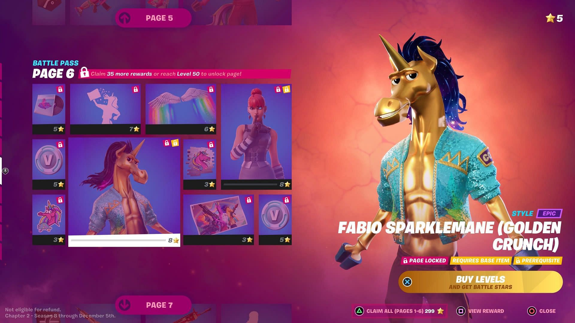 Fabio Sparklemane Golden Crunch outfit style (Image via oddryan/Twitter)