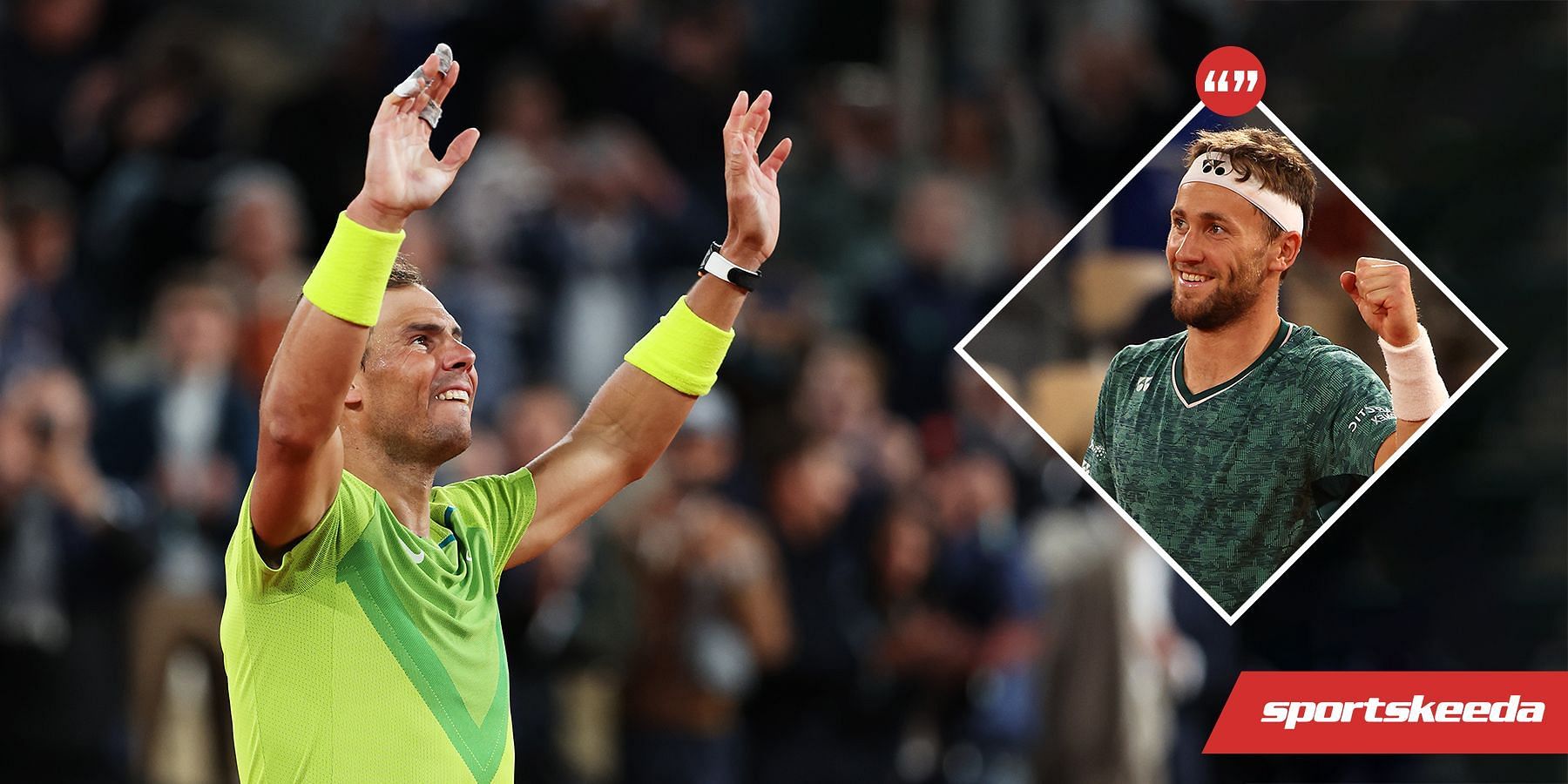 Casper Ruud takes on Rafael Nadal in the final of the 2022 French Open
